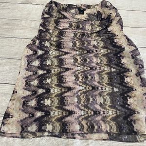 Ann Taylor Sleeveless Multicolored Shirt Blouse size PL.